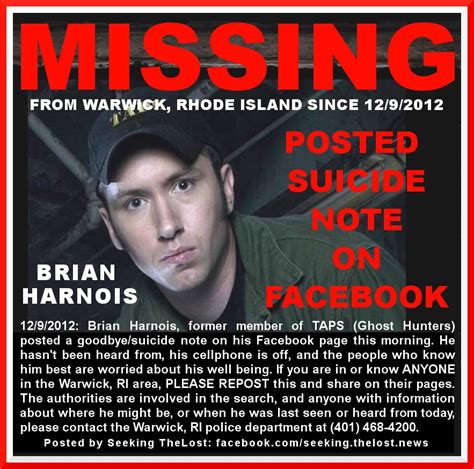 brian harnois found alive.